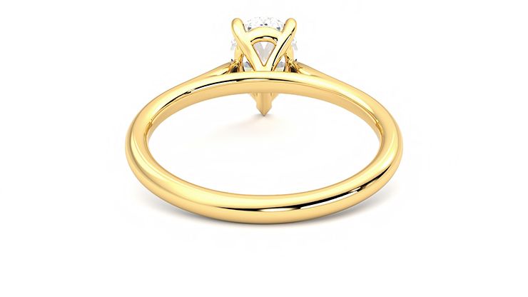 Taylor & Hart Hope Pear Engagement Ring 360 degree image 15