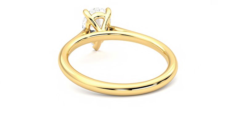 Taylor & Hart Hope Pear Engagement Ring 360 degree image 16