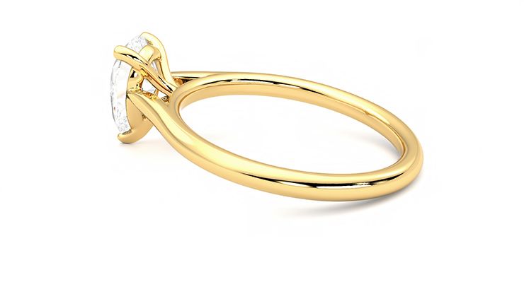 Taylor & Hart Hope Pear Engagement Ring 360 degree image 19