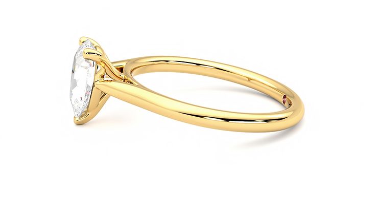 Taylor & Hart Hope Pear Engagement Ring 360 degree image 21
