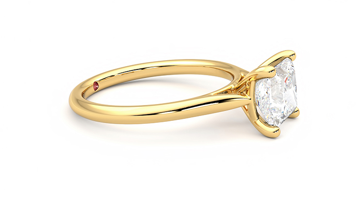 Taylor & Hart Hope Princess Engagement Ring 360 degree image 8