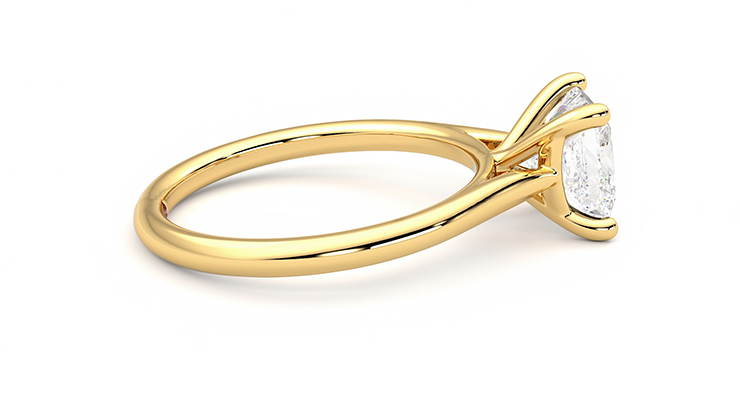 Taylor & Hart Hope Princess Engagement Ring 360 degree image 10