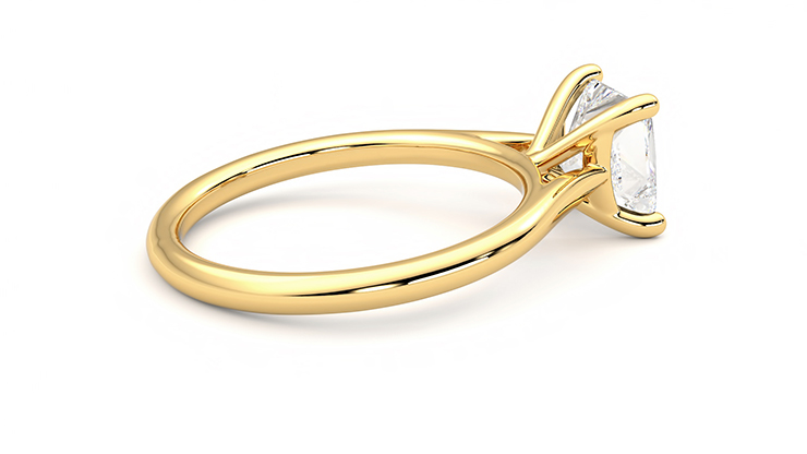 Taylor & Hart Hope Princess Engagement Ring 360 degree image 11