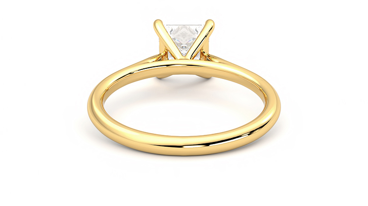 Taylor & Hart Hope Princess Engagement Ring 360 degree image 15
