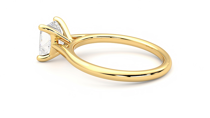 Taylor & Hart Hope Princess Engagement Ring 360 degree image 19