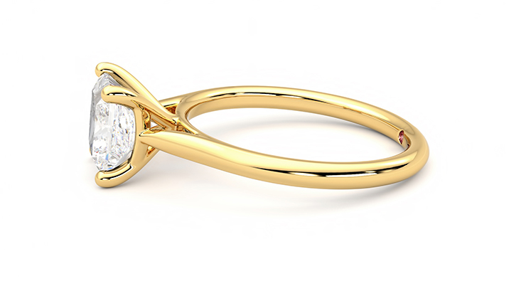 Taylor & Hart Hope Princess Engagement Ring 360 degree image 21