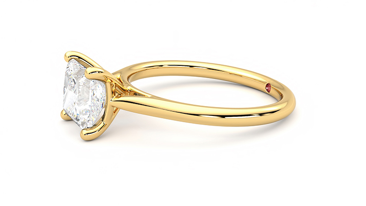 Taylor & Hart Hope Princess Engagement Ring 360 degree image 22