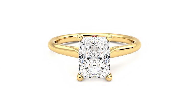 Taylor & Hart Hope Radiant Engagement Ring 360 degree image 0