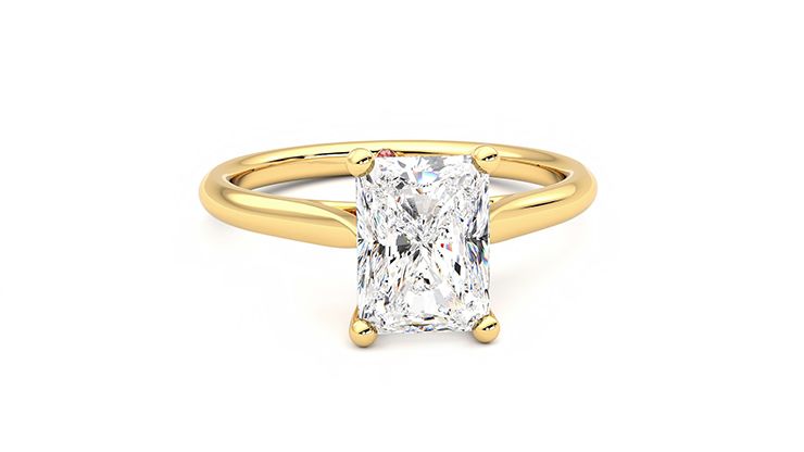 Taylor & Hart Hope Radiant Engagement Ring 360 degree image 2