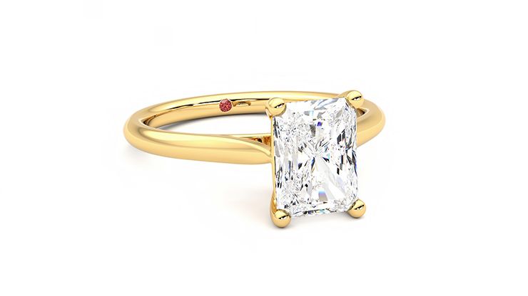 Taylor & Hart Hope Radiant Engagement Ring 360 degree image 4