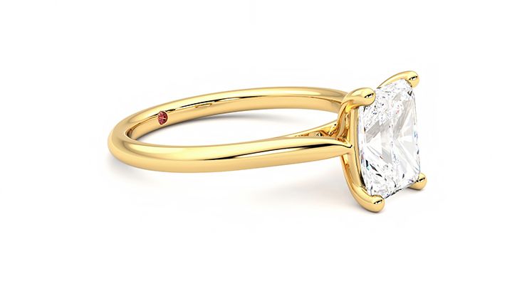Taylor & Hart Hope Radiant Engagement Ring 360 degree image 7