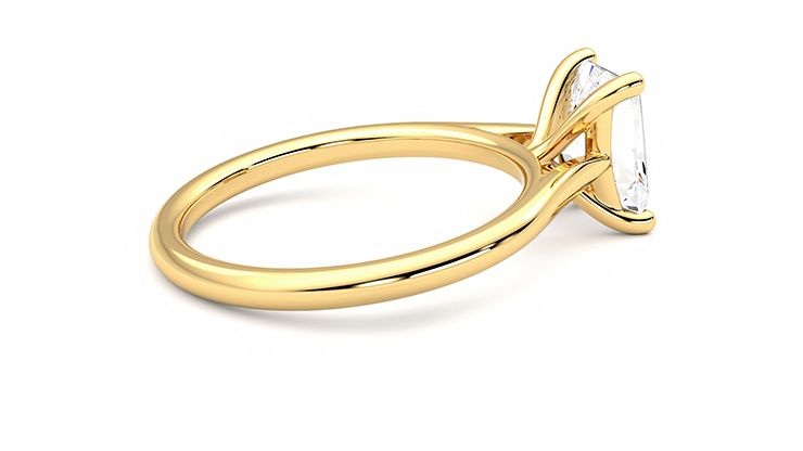Taylor & Hart Hope Radiant Engagement Ring 360 degree image 11