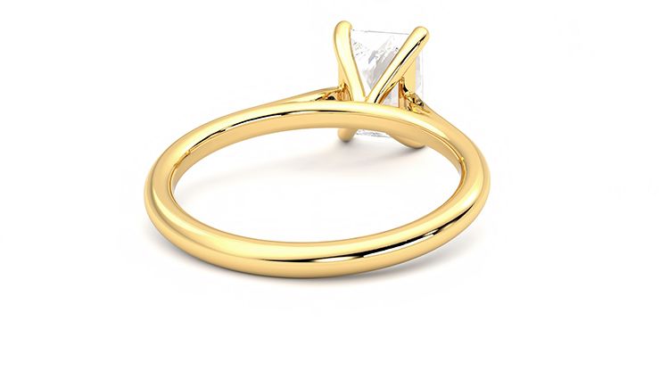Taylor & Hart Hope Radiant Engagement Ring 360 degree image 14
