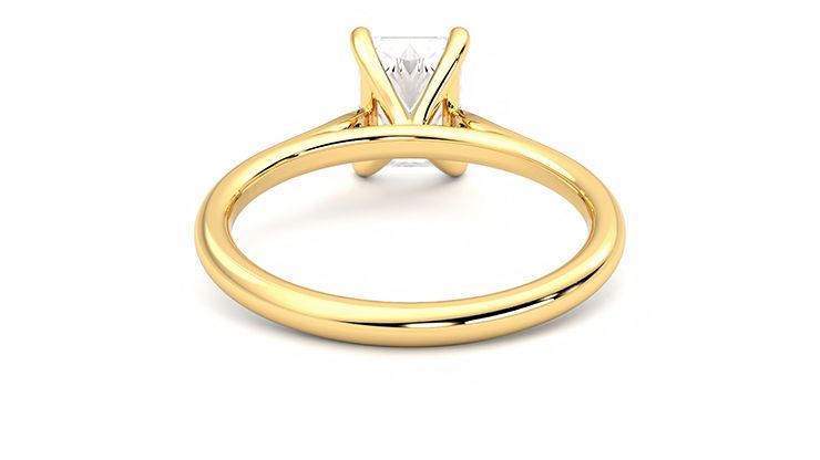 Taylor & Hart Hope Radiant Engagement Ring 360 degree image 15