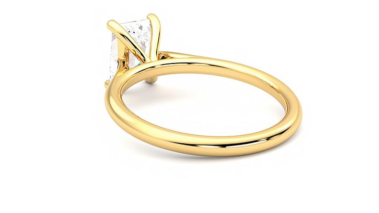 Taylor & Hart Hope Radiant Engagement Ring 360 degree image 17