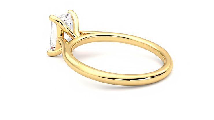Taylor & Hart Hope Radiant Engagement Ring 360 degree image 18