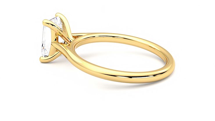 Taylor & Hart Hope Radiant Engagement Ring 360 degree image 19