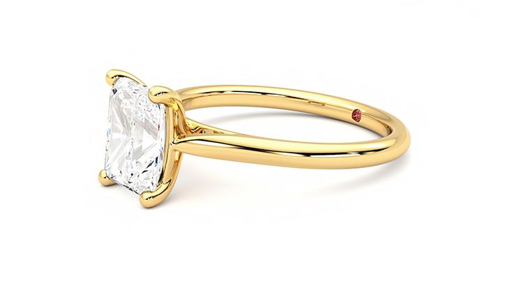 Taylor & Hart Hope Radiant Engagement Ring 360 degree image 23