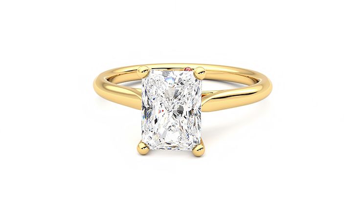 Taylor & Hart Hope Radiant Engagement Ring 360 degree image 28