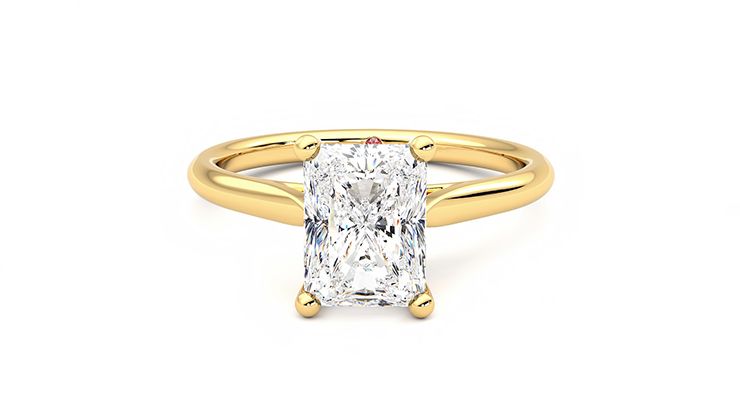 Taylor & Hart Hope Radiant Engagement Ring 360 degree image 29