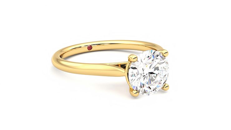 Taylor & Hart Hope Round Engagement Ring 360 degree image 5