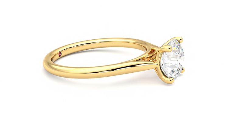 Taylor & Hart Hope Round Engagement Ring 360 degree image 8