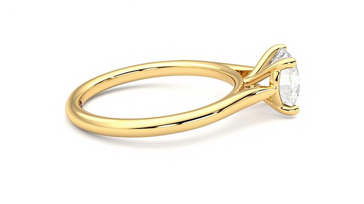 Taylor & Hart Hope Round Engagement Ring 360 degree image 10