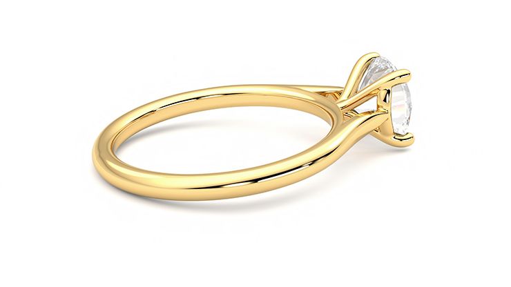 Taylor & Hart Hope Round Engagement Ring 360 degree image 11