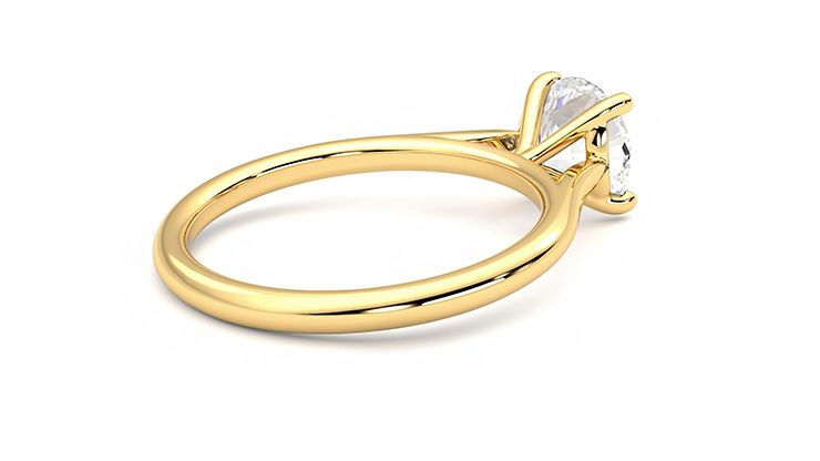 Taylor & Hart Hope Round Engagement Ring 360 degree image 12