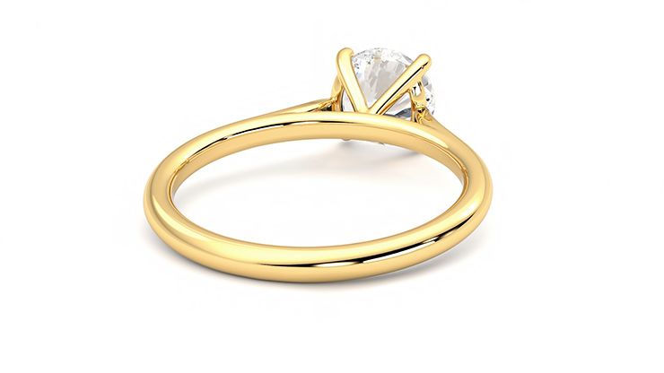Taylor & Hart Hope Round Engagement Ring 360 degree image 14