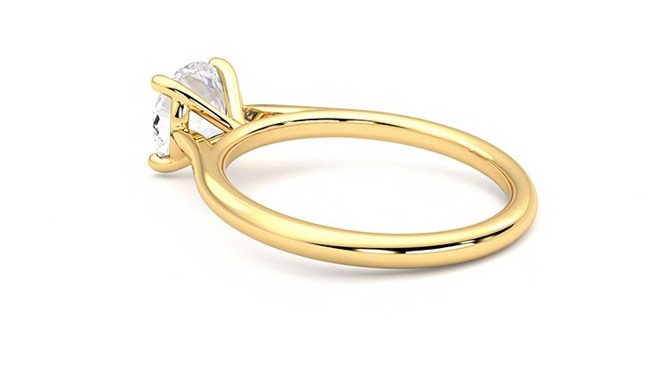 Taylor & Hart Hope Round Engagement Ring 360 degree image 17