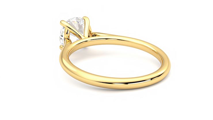 Taylor & Hart Hope Round Engagement Ring 360 degree image 18