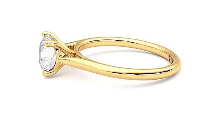 Taylor & Hart Hope Round Engagement Ring 360 degree image 21