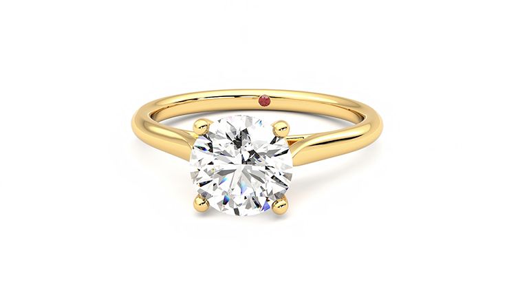 Taylor & Hart Hope Round Engagement Ring 360 degree image 28