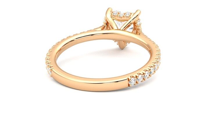 Taylor & Hart Hope Heart Engagement Ring 360 degree image 14