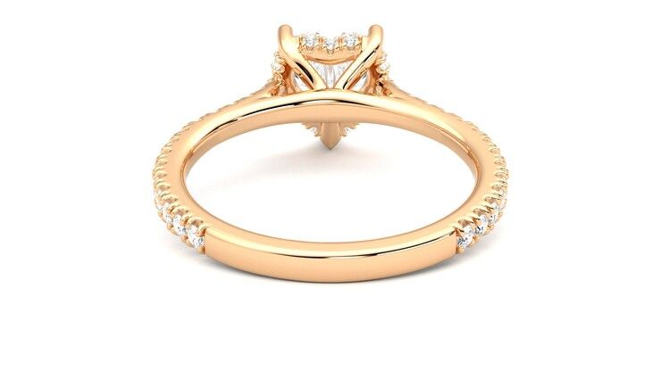 Taylor & Hart Hope Heart Engagement Ring 360 degree image 15