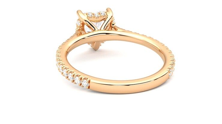 Taylor & Hart Hope Heart Engagement Ring 360 degree image 16