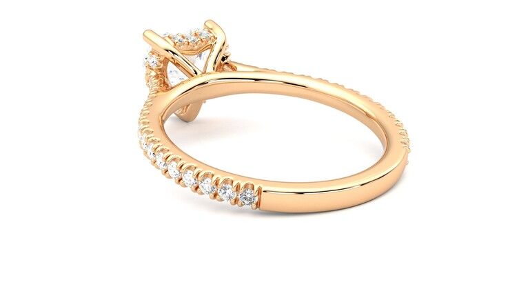 Taylor & Hart Hope Heart Engagement Ring 360 degree image 17