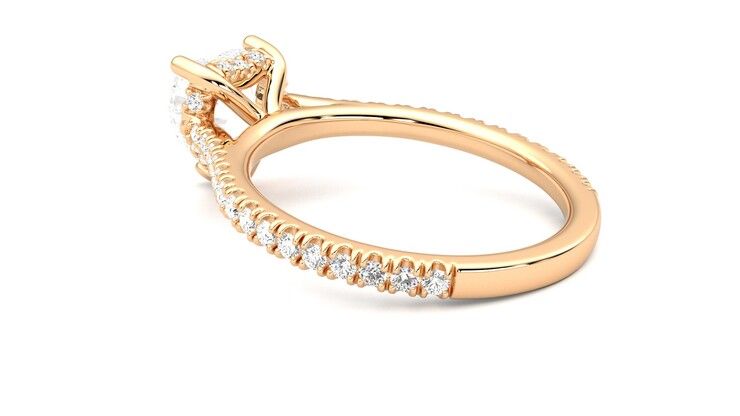 Taylor & Hart Hope Heart Engagement Ring 360 degree image 18