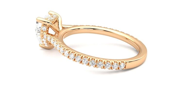 Taylor & Hart Hope Heart Engagement Ring 360 degree image 19