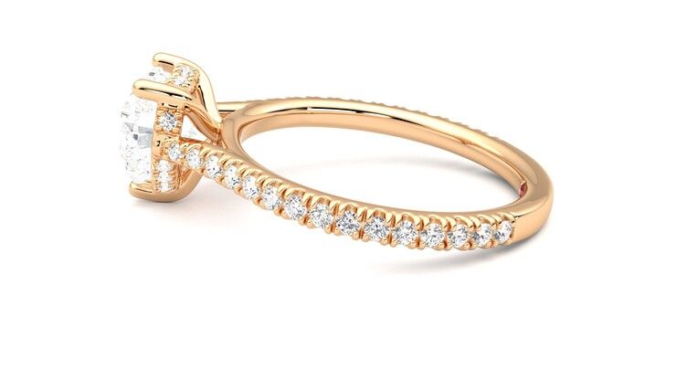 Taylor & Hart Hope Heart Engagement Ring 360 degree image 20