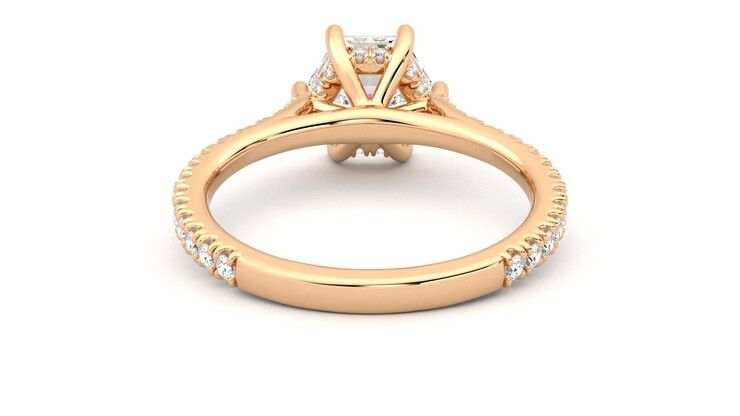 Taylor & Hart Hope Hexagonal Engagement Ring 360 degree image 15