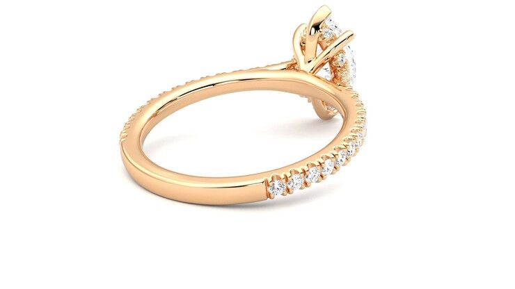 Taylor & Hart Hope Marquise Engagement Ring 360 degree image 13