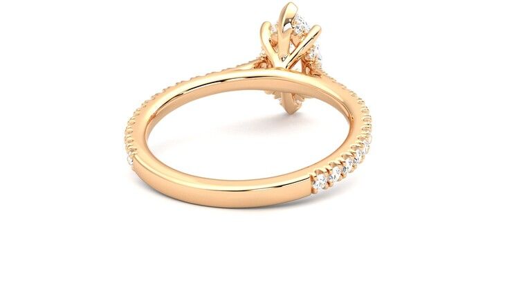 Taylor & Hart Hope Marquise Engagement Ring 360 degree image 14