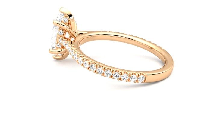 Taylor & Hart Hope Marquise Engagement Ring 360 degree image 19