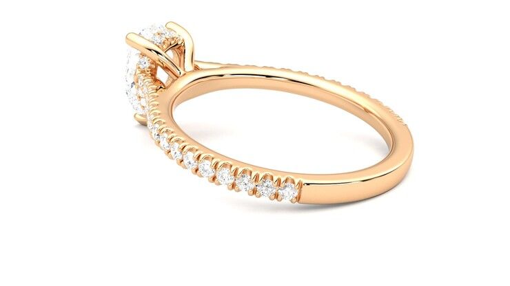 Taylor & Hart Hope Pear Engagement Ring 360 degree image 18