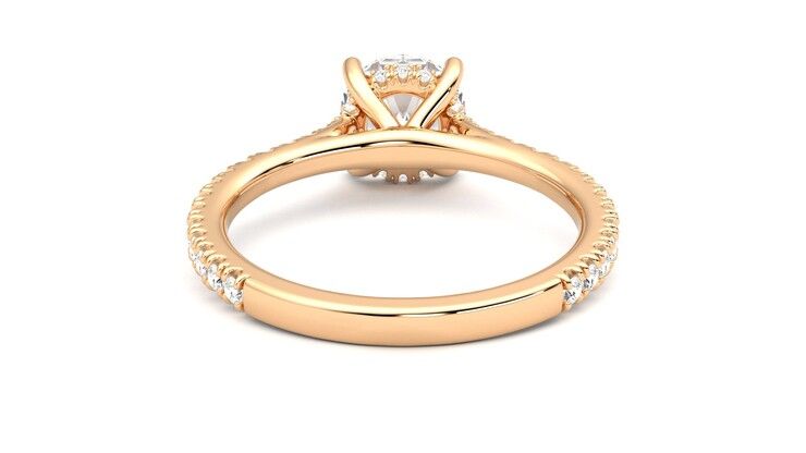 Taylor & Hart Hope Round Engagement Ring 360 degree image 15