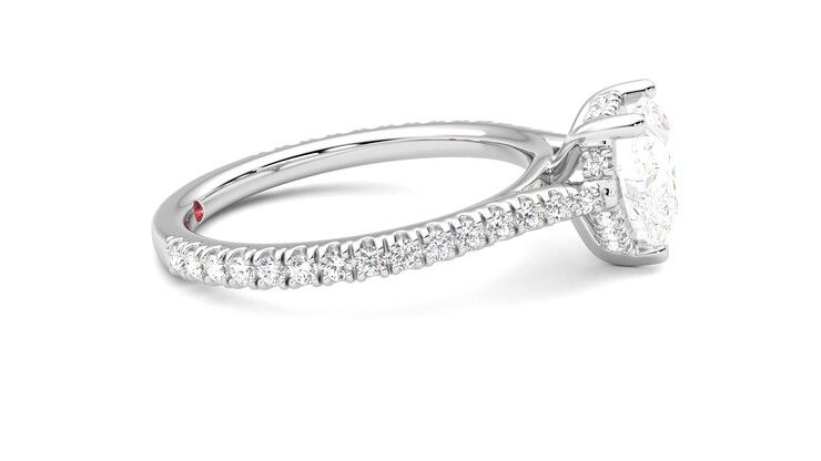 Taylor & Hart Hope Heart Engagement Ring 360 degree image 9