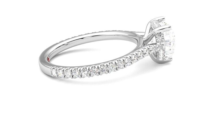 Taylor & Hart Hope Heart Engagement Ring 360 degree image 10