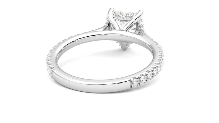 Taylor & Hart Hope Heart Engagement Ring 360 degree image 14